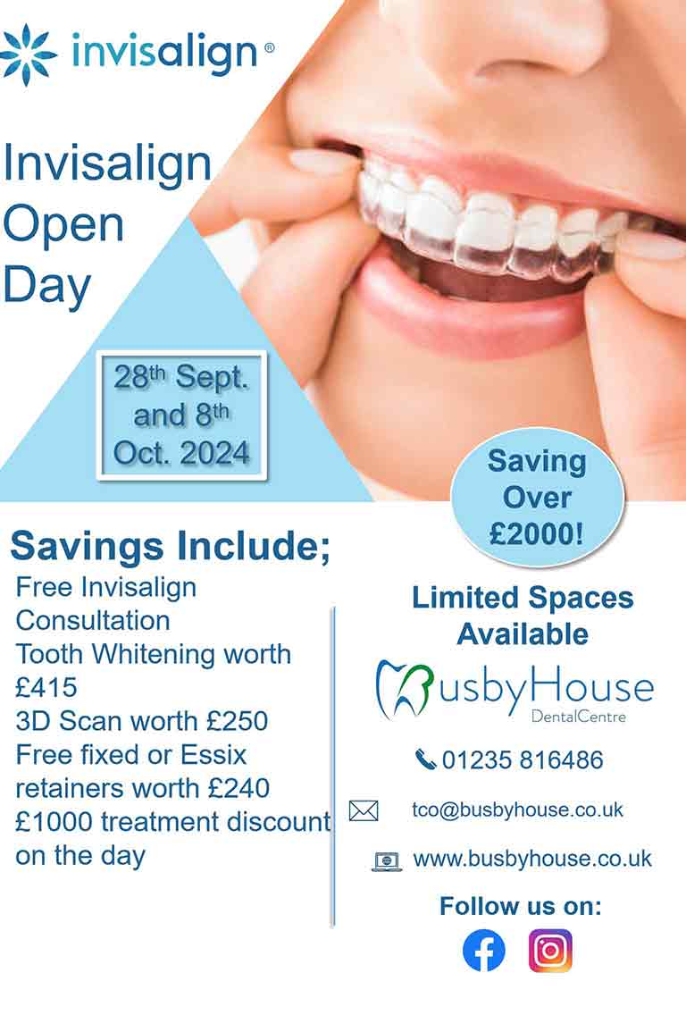 Invisalign Sept Open Day Banner